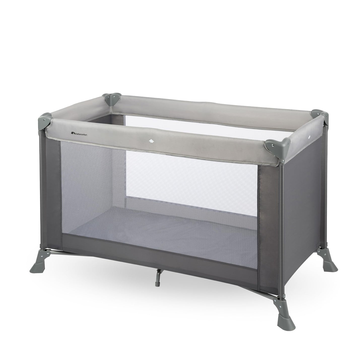 Lit Parapluie Bebeconfort Soft Dreams, Naissance-3 Ans, 15 kg, Avec Matelas, Hauteur Réglable, Gray Mist