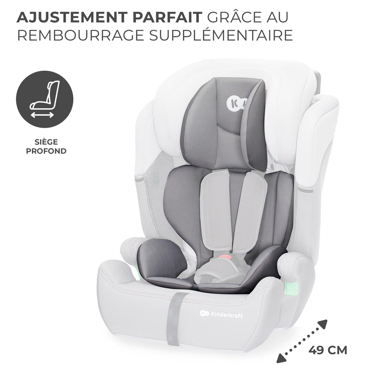 Kinderkraft siège Auto Comfort Up i-Size Noir
