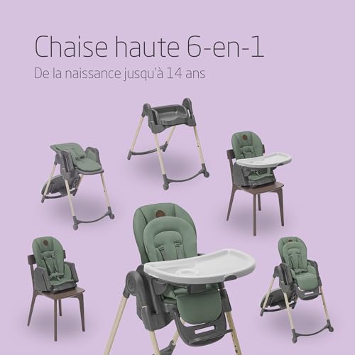 Maxi-Cosi Minla Chaise Haute Évolutive, 0-14 Ans, 60 kg, Essential Graphite