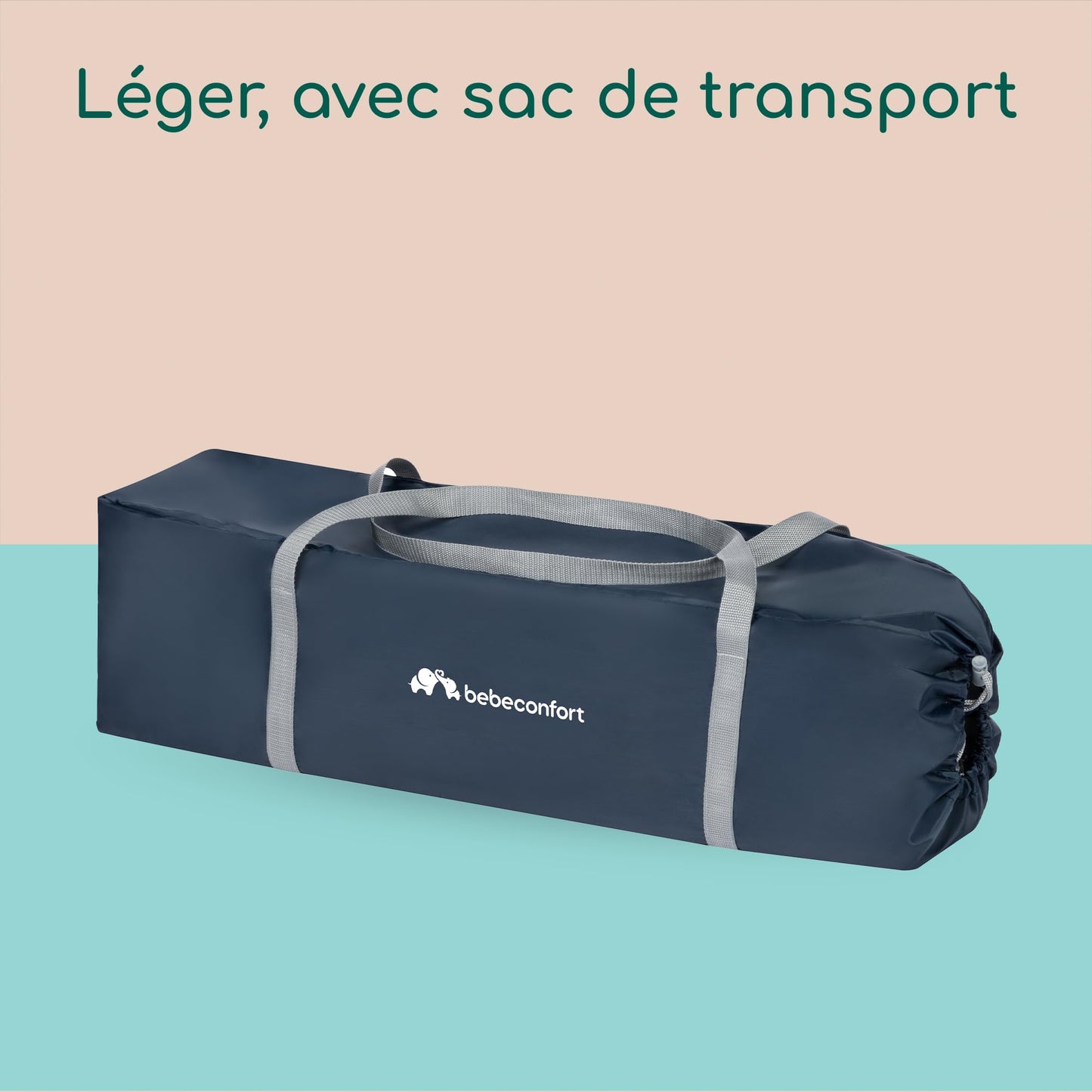 Lit Parapluie Bebeconfort Soft Dreams, Naissance-3 Ans, 15 kg, Avec Matelas, Hauteur Réglable, Gray Mist