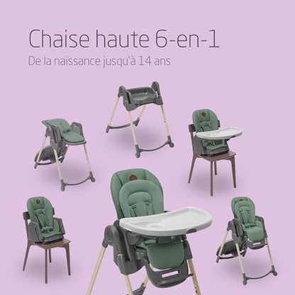 Maxi-Cosi Minla Chaise Haute Évolutive, 0-14 Ans, 60 kg, Essential Graphite