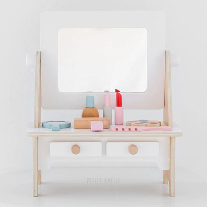 Mini Coiffeuse Jouet en Bois