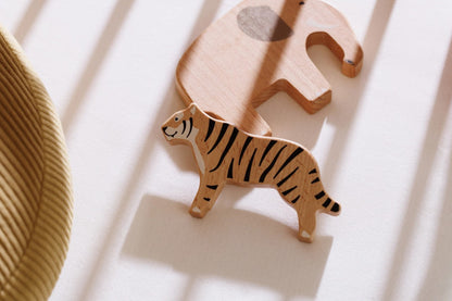 Set d’animaux en bois pour enfant – Jouet éducatif