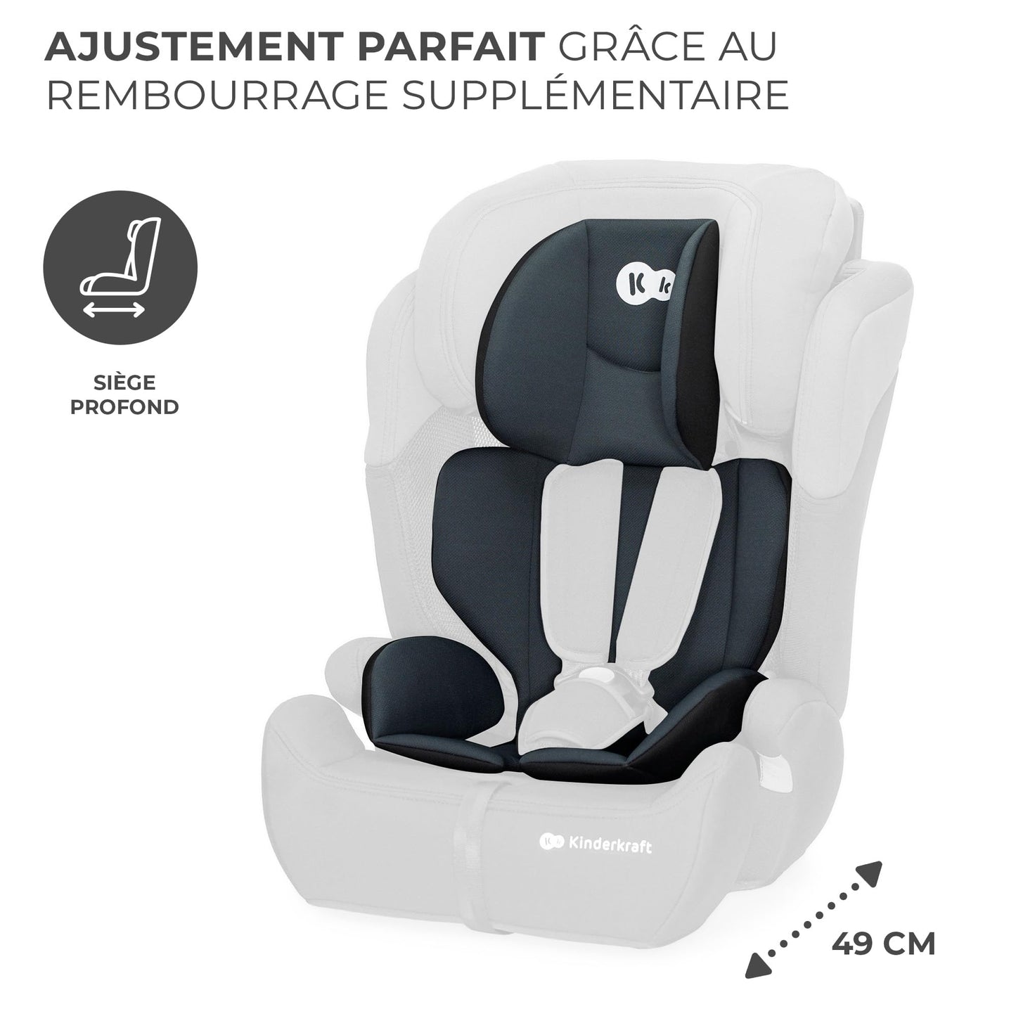 Kinderkraft siège Auto Comfort Up i-Size Noir
