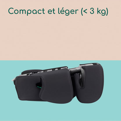 Siège Auto Rehausseur Bebeconfort Road Safe i-Size, 3.5-12 Ans, 15-36 kg, 100-150 cm, Ceinture de Sécurité, Full Black